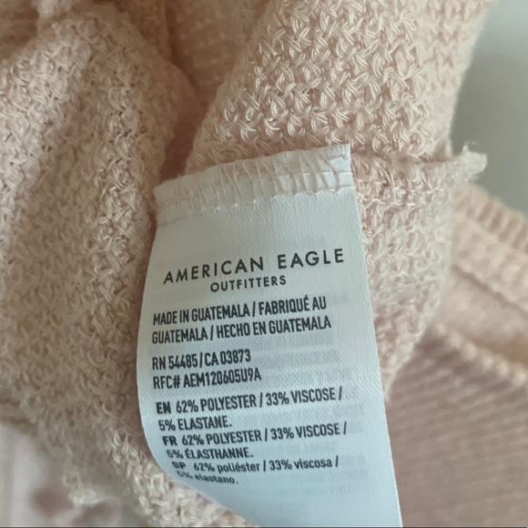 American Eagle Ribbed Pink Top - Picture 5 of 5